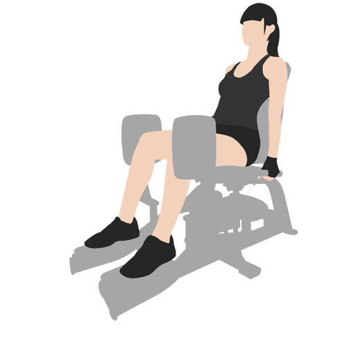 六,坐姿器械腿外展:对臀大肌激活程度超高的动作,安全,高效,翘臀首选!