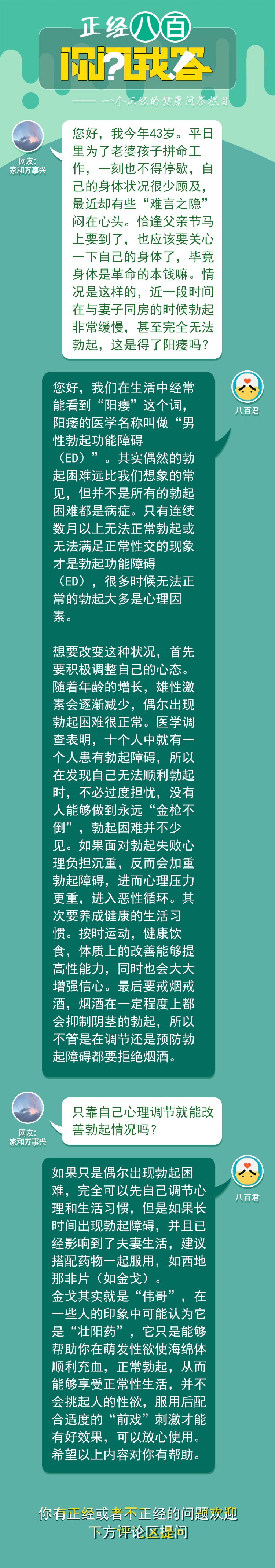 正经问答|父亲节专场，作为父亲，或许应该关心一下自己